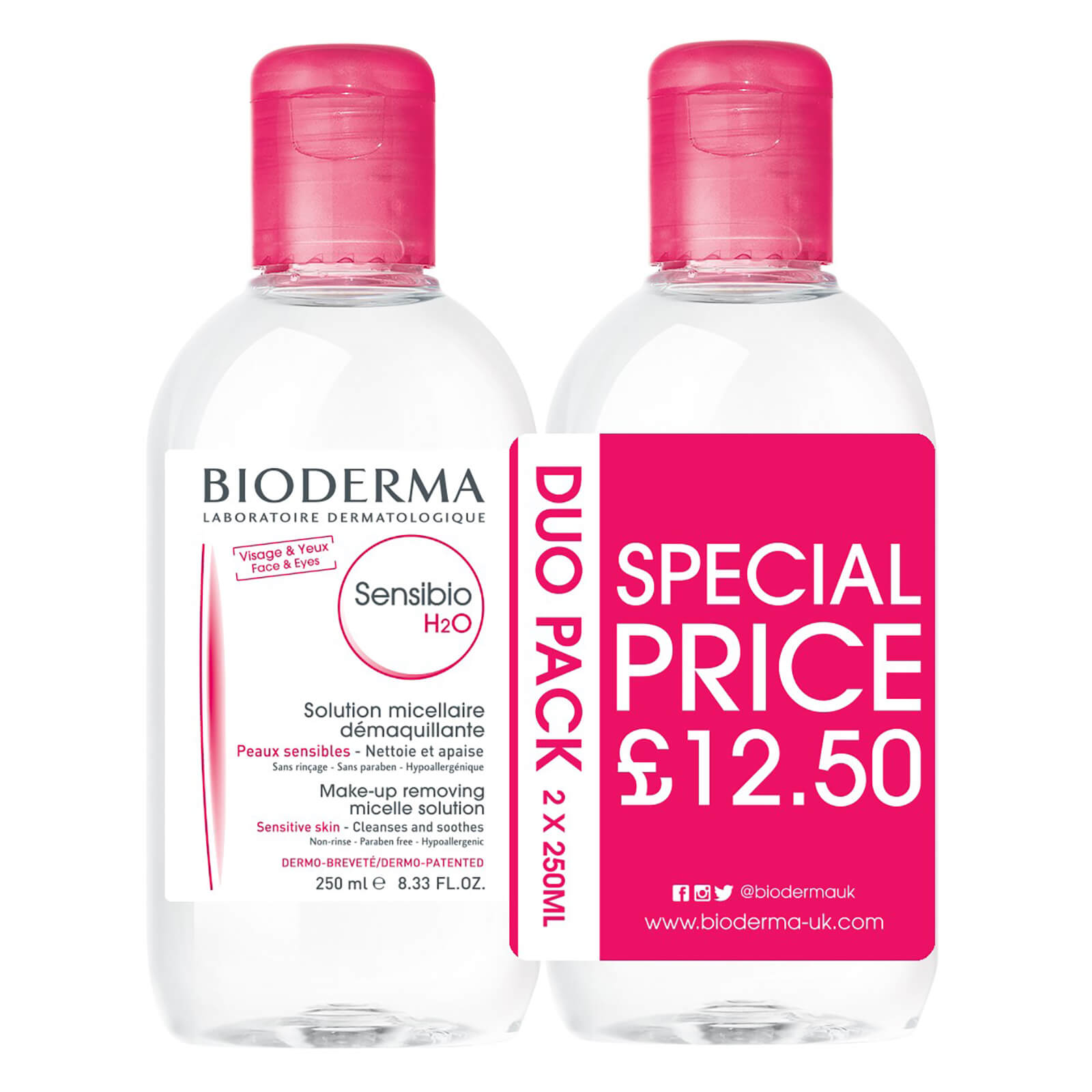 bioderma sensibio h2o price