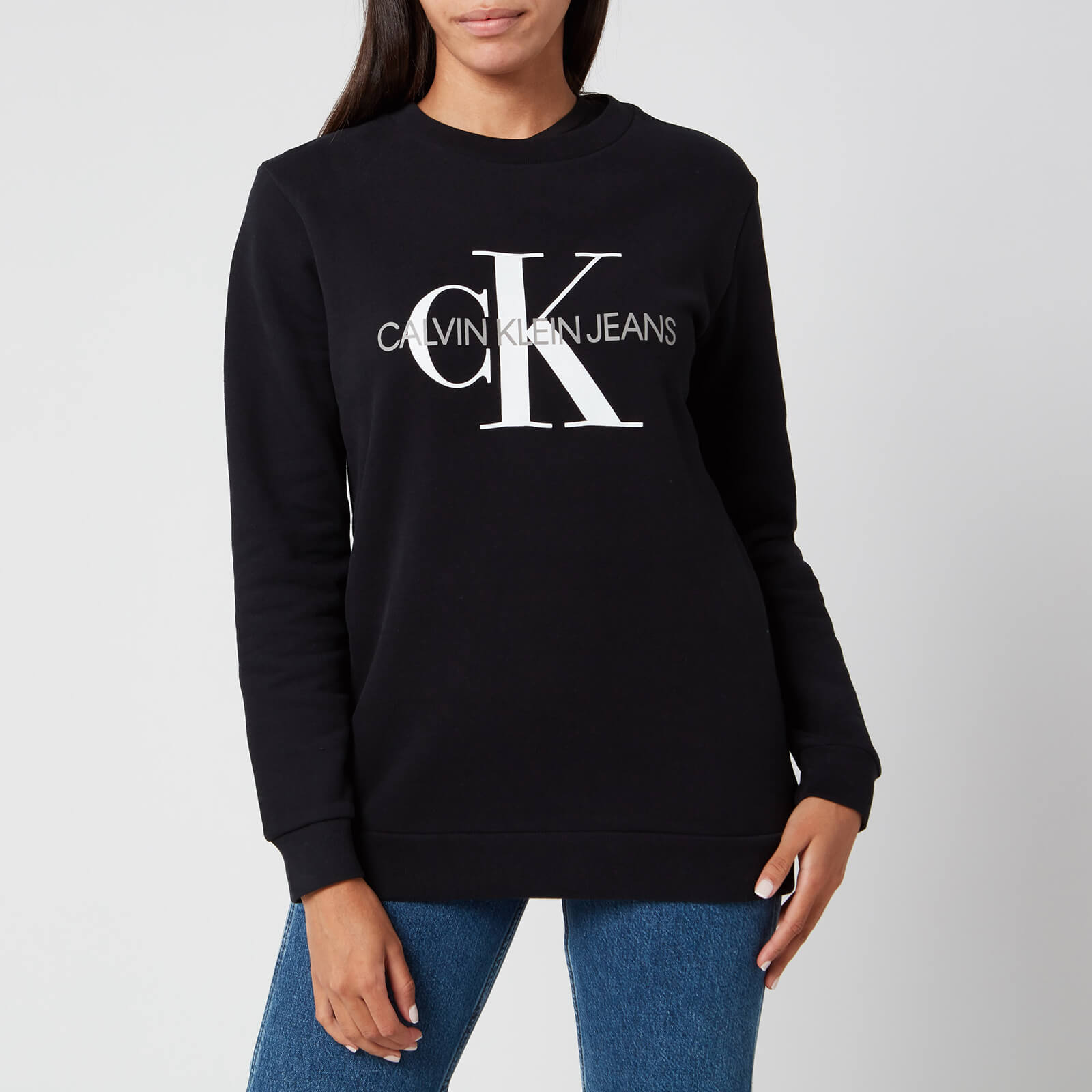 calvin klein black logo sweatshirt