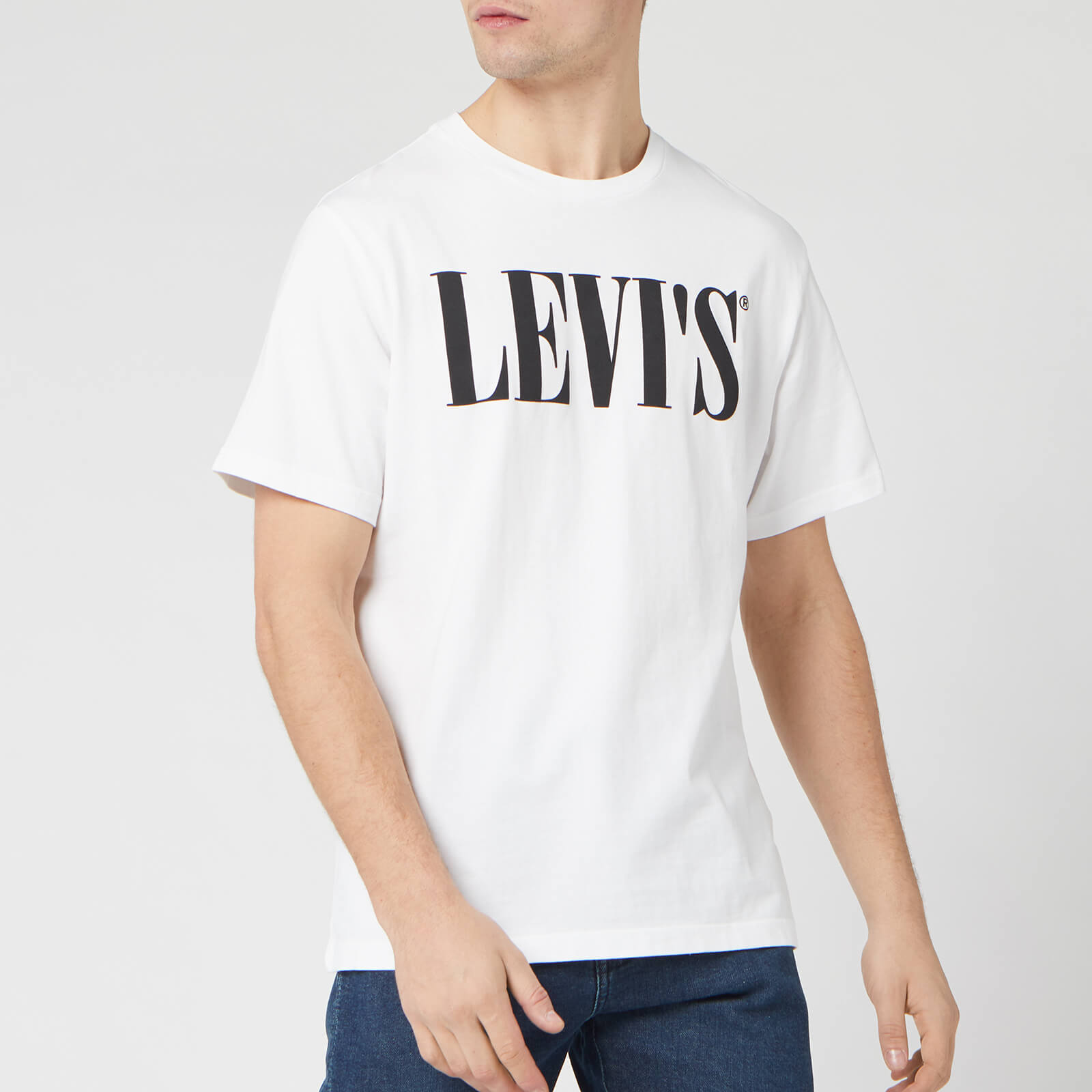 mens white levis t shirt