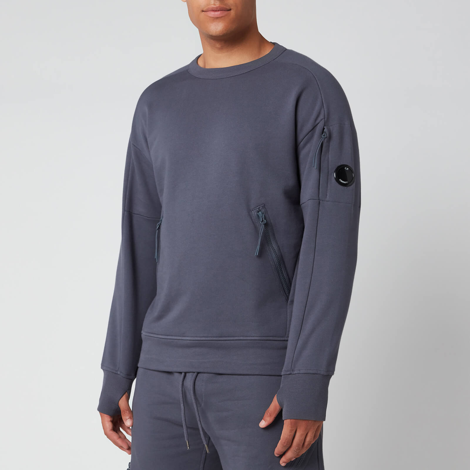 light blue cp company sweatshirt