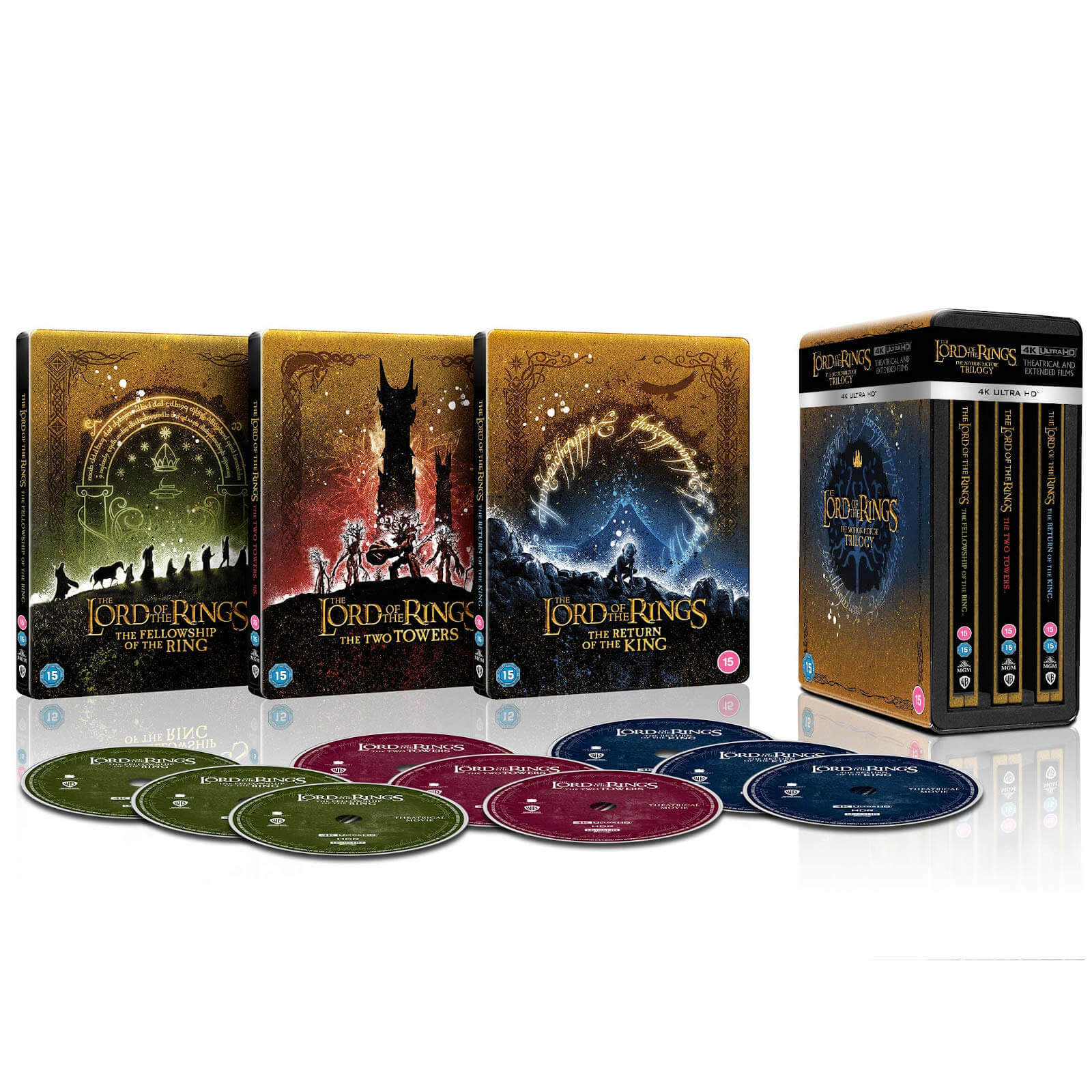 the lord of the rings trilogy limited edition 4k ultra hd steelbook collection blu ray zavvi australia