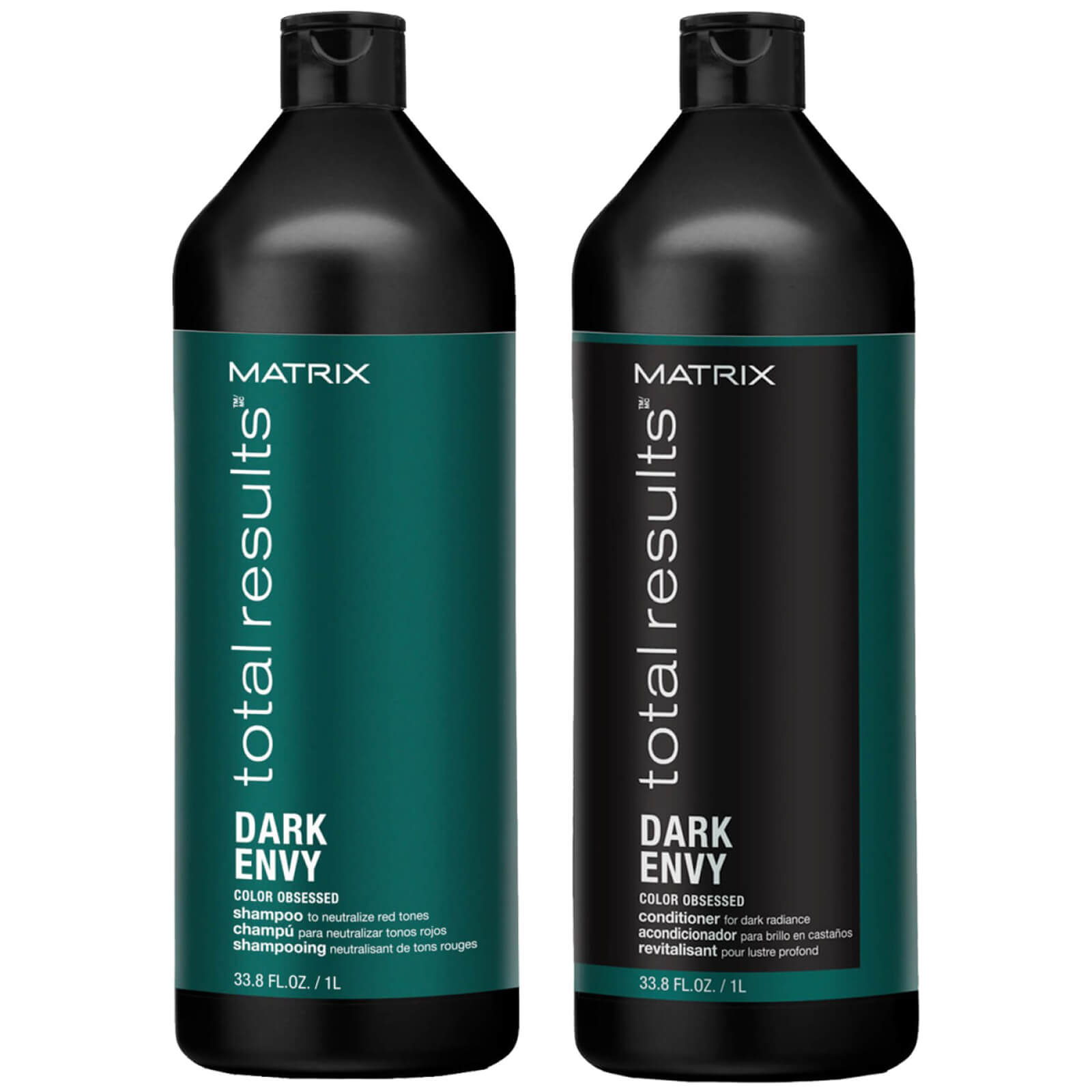 Matrix Dark Envy Colour Correcting Green Shampoo And Conditioner Duo Set For Dark Brunettes 1000ml Snabb Leverans