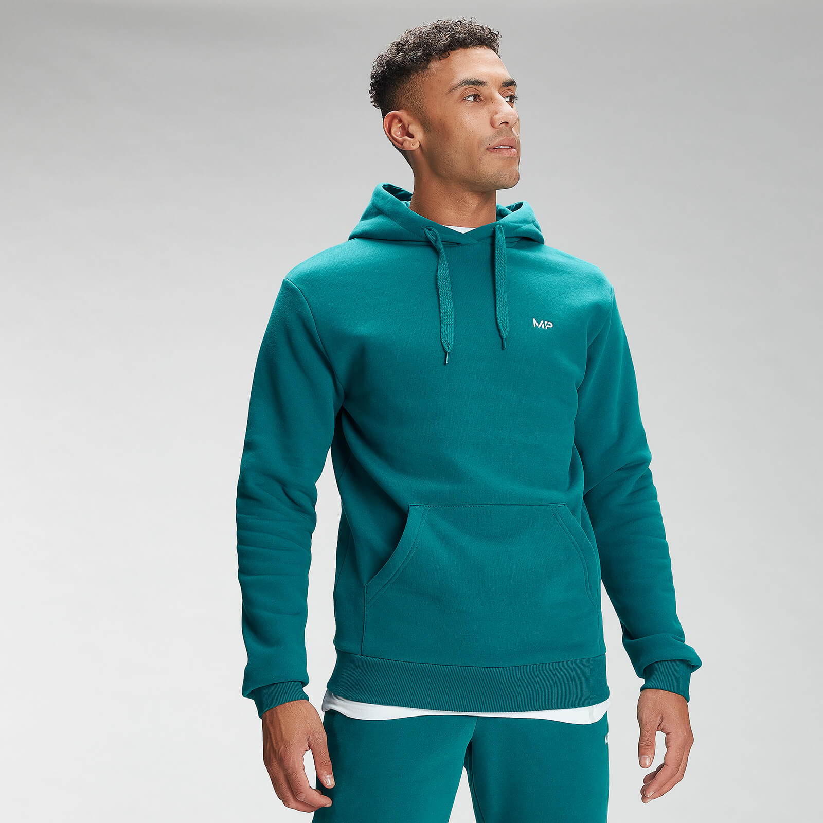 MP Men's Essentials Hoodie Teal MYPROTEIN™