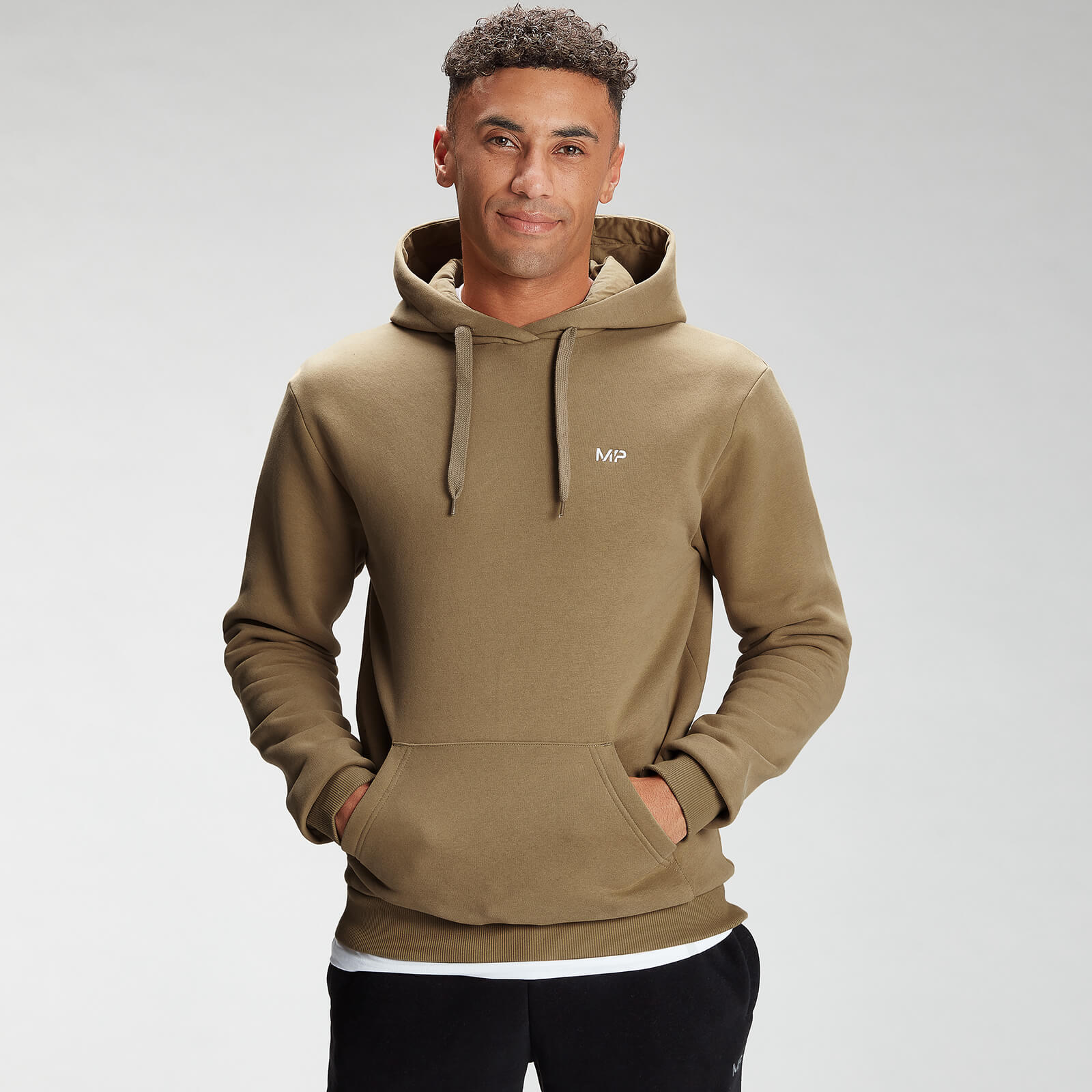 MP Men's Essentials Hoodie Dark Tan MYPROTEIN™