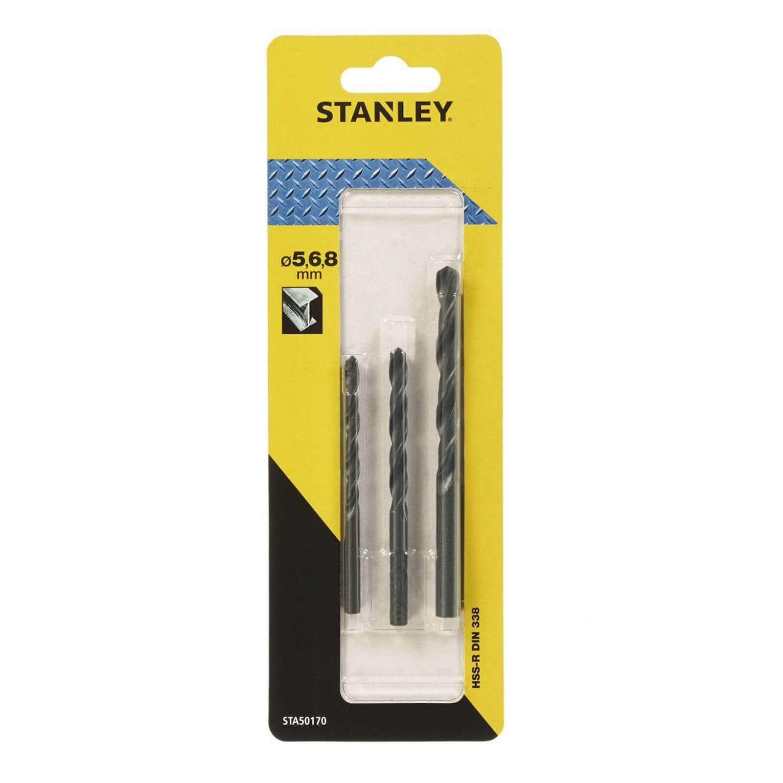 Stanley 3 Pc Metal Drill Bit Pack STA50170QZ Homebase