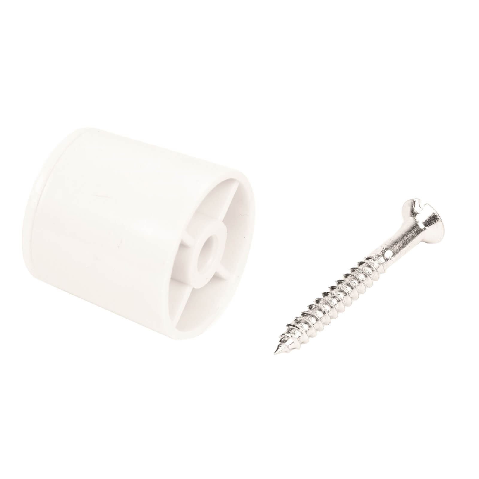 Concealed Door Stop White 2 Pack Homebase