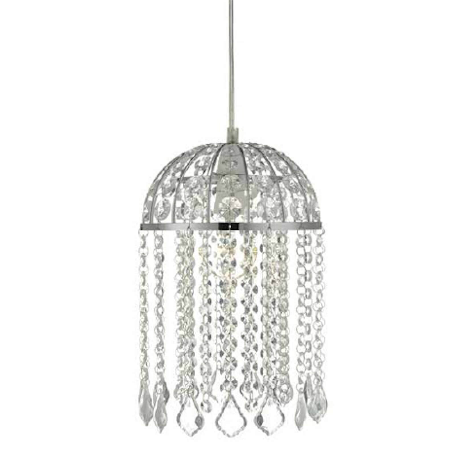 Victoria Domed Crystal Easy Fit Lamp Shade Homebase