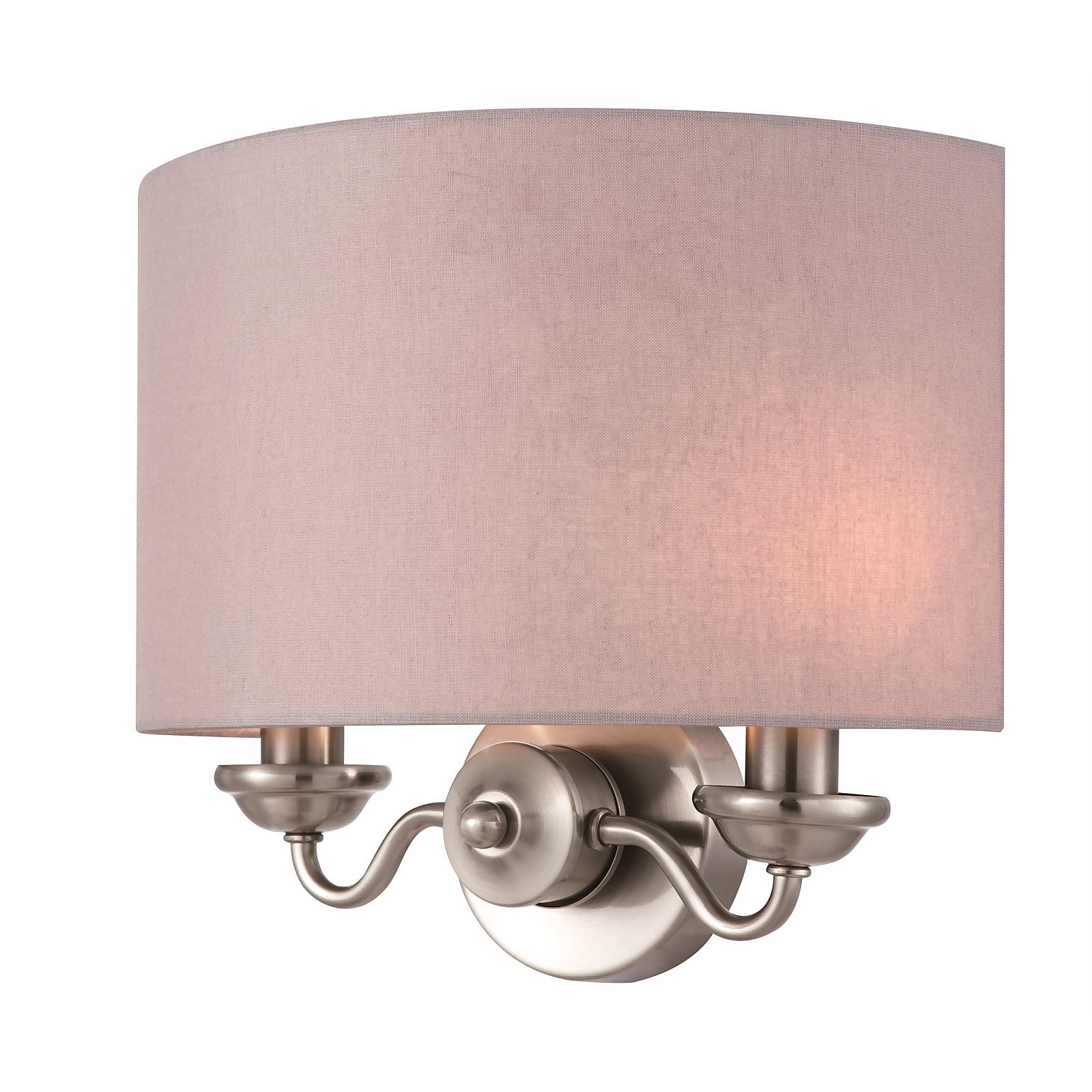 Wall Light Homebase Homebase Piper 2 Light Antique Brass Wall Light