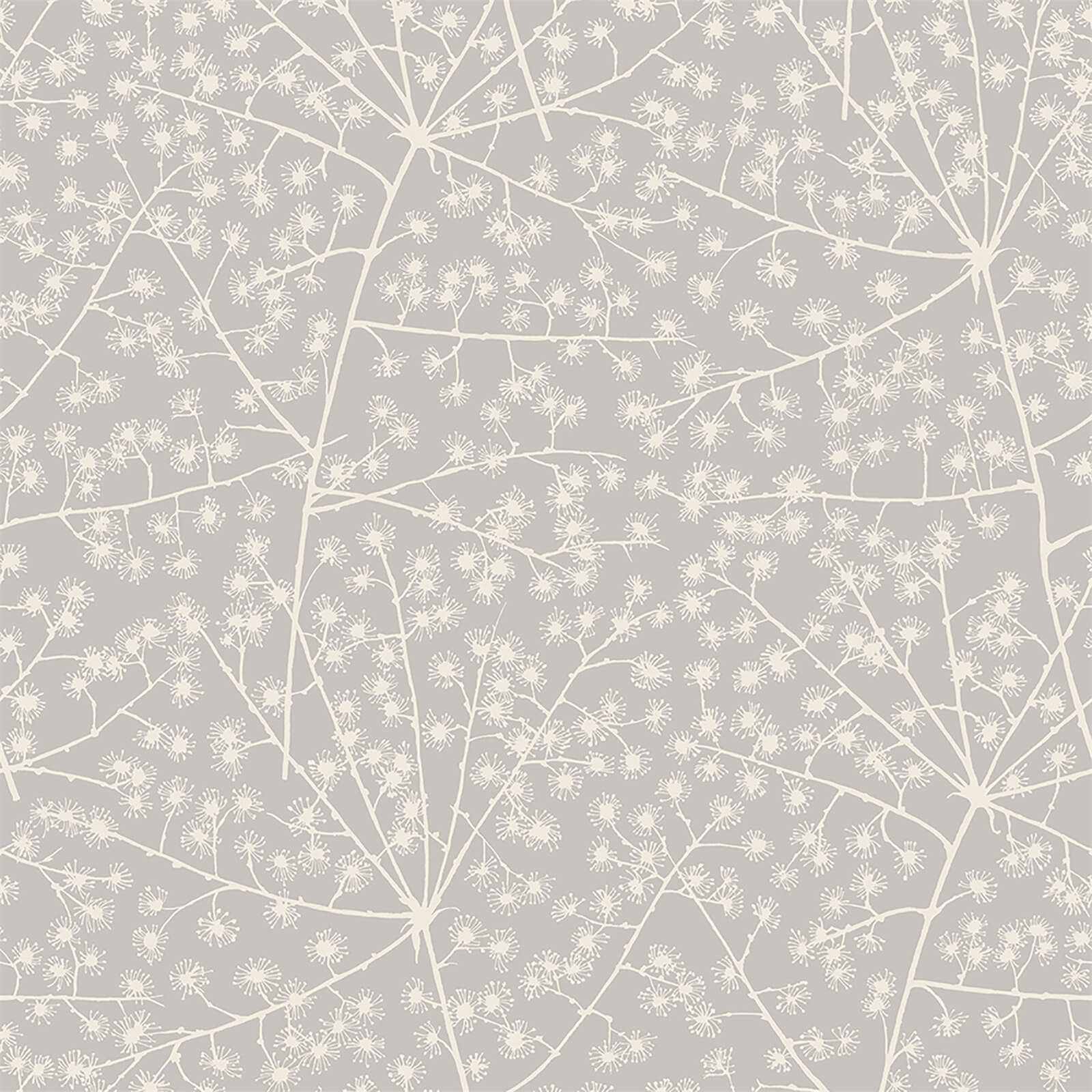Arthouse Catkin Floral Smooth Metallic Silver Wallpaper Homebase