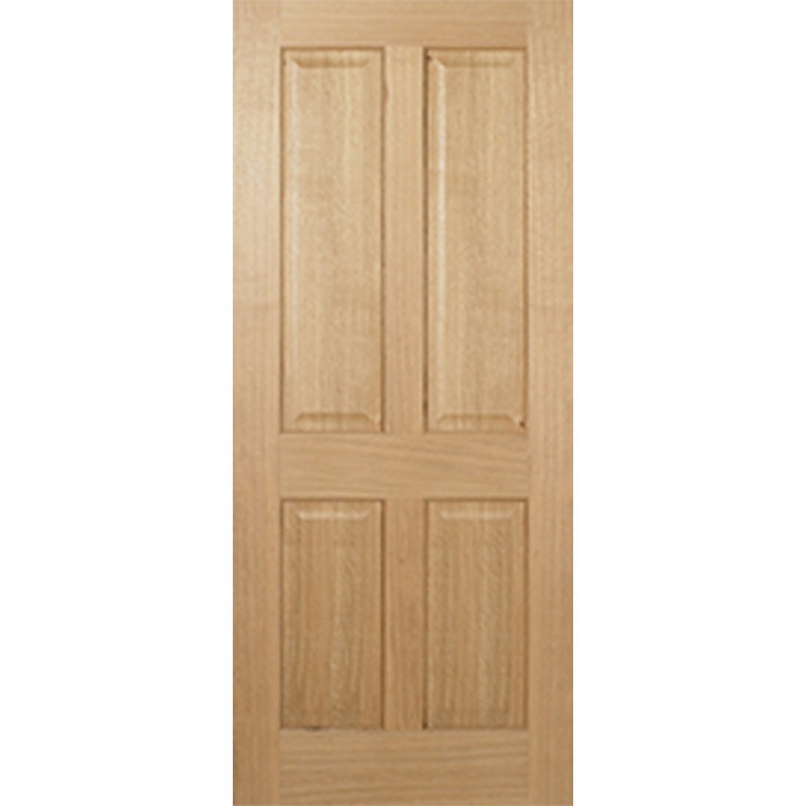 Regency Internal Prefinished Oak 4 Panel Door 762 x 1981mm Homebase