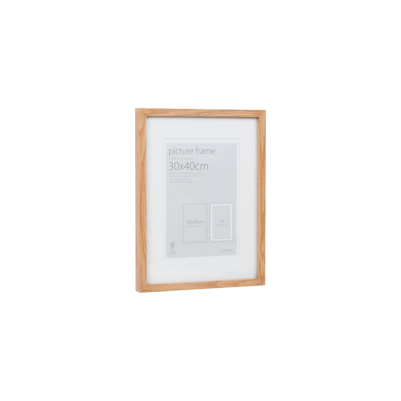 Picture Frame Oak 30 x 40cm Homebase