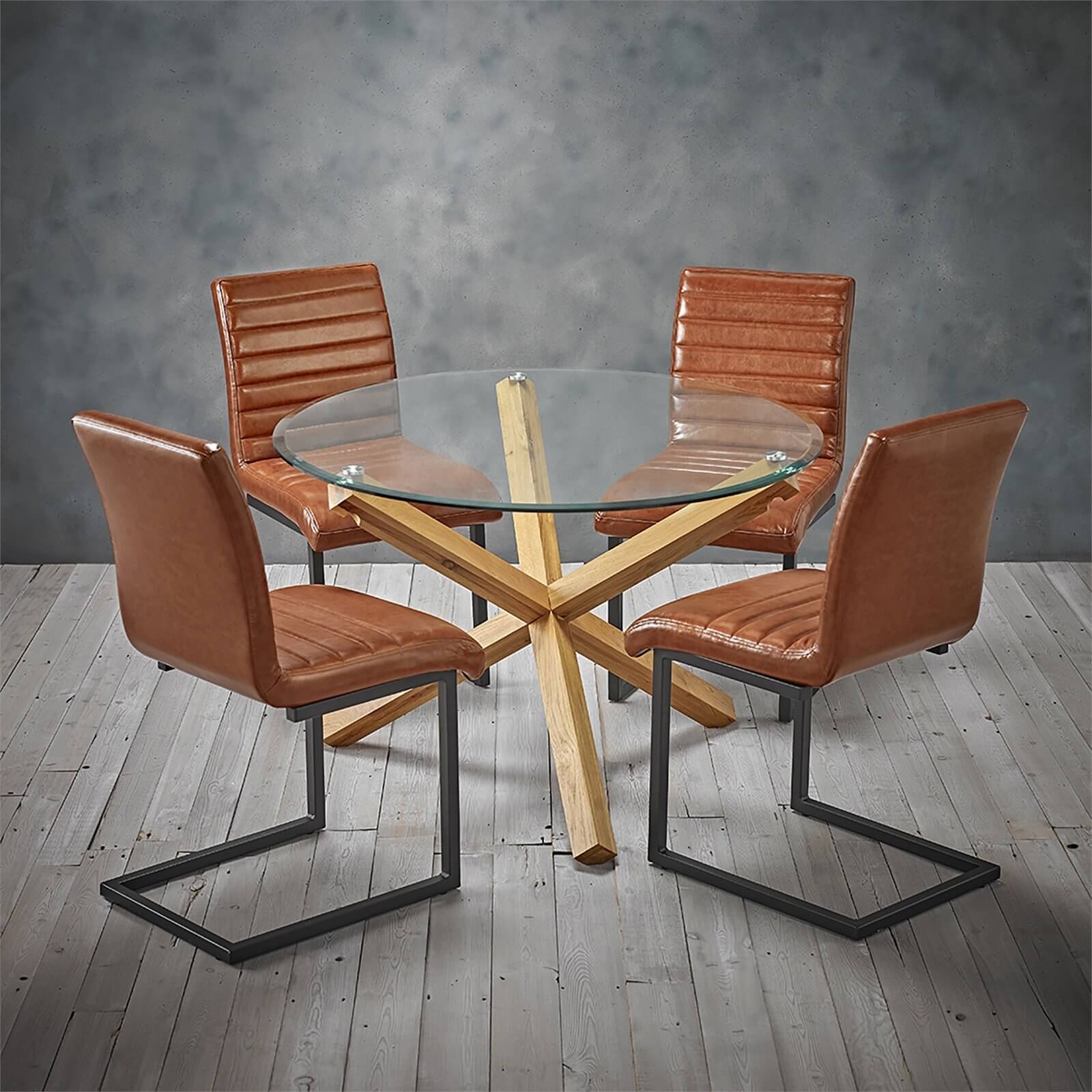 Oporto 4 Seater Dining Set - Montana Dining Chairs | Homebase