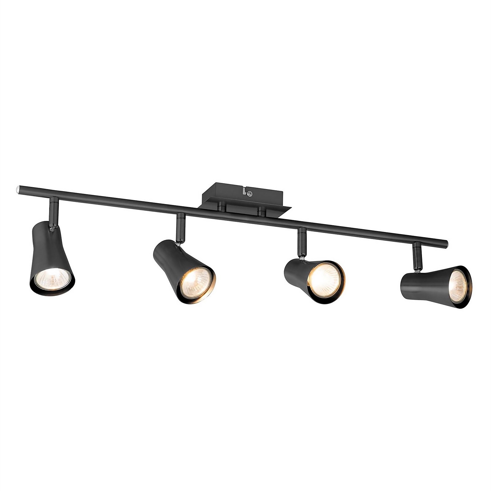 Swansea 4 Bar Black Nickel Spotlight Homebase