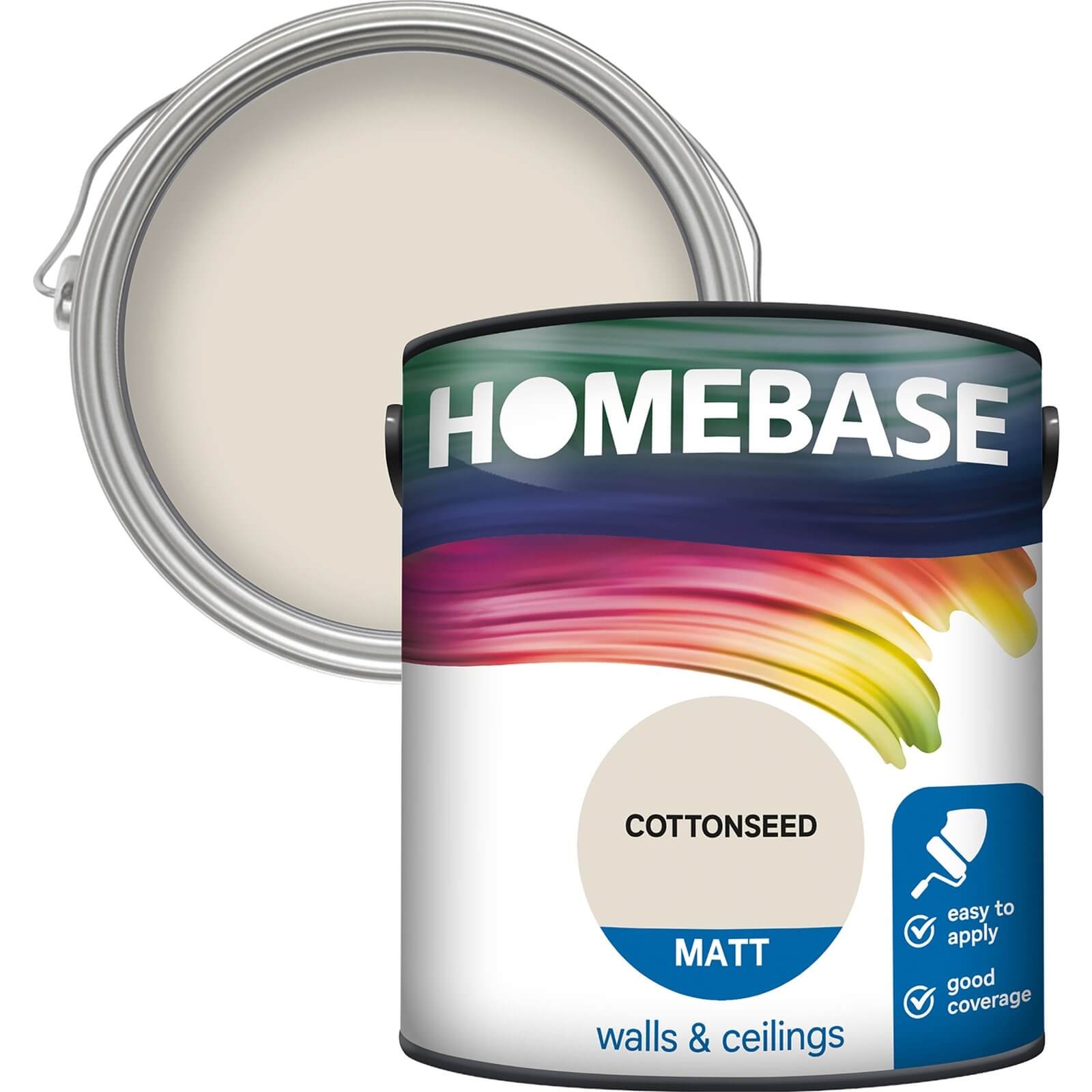 Homebase Matt Paint Cottonseed 2.5L Homebase