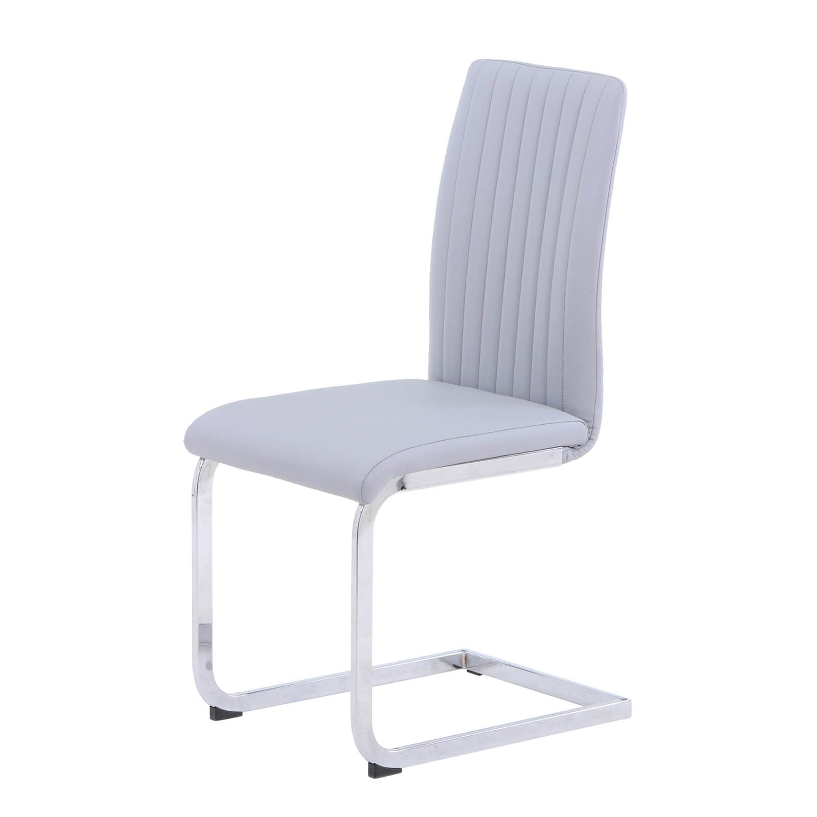 Sloane Cantilever Dining Chairs - Set of 2 - Grey | Homebase