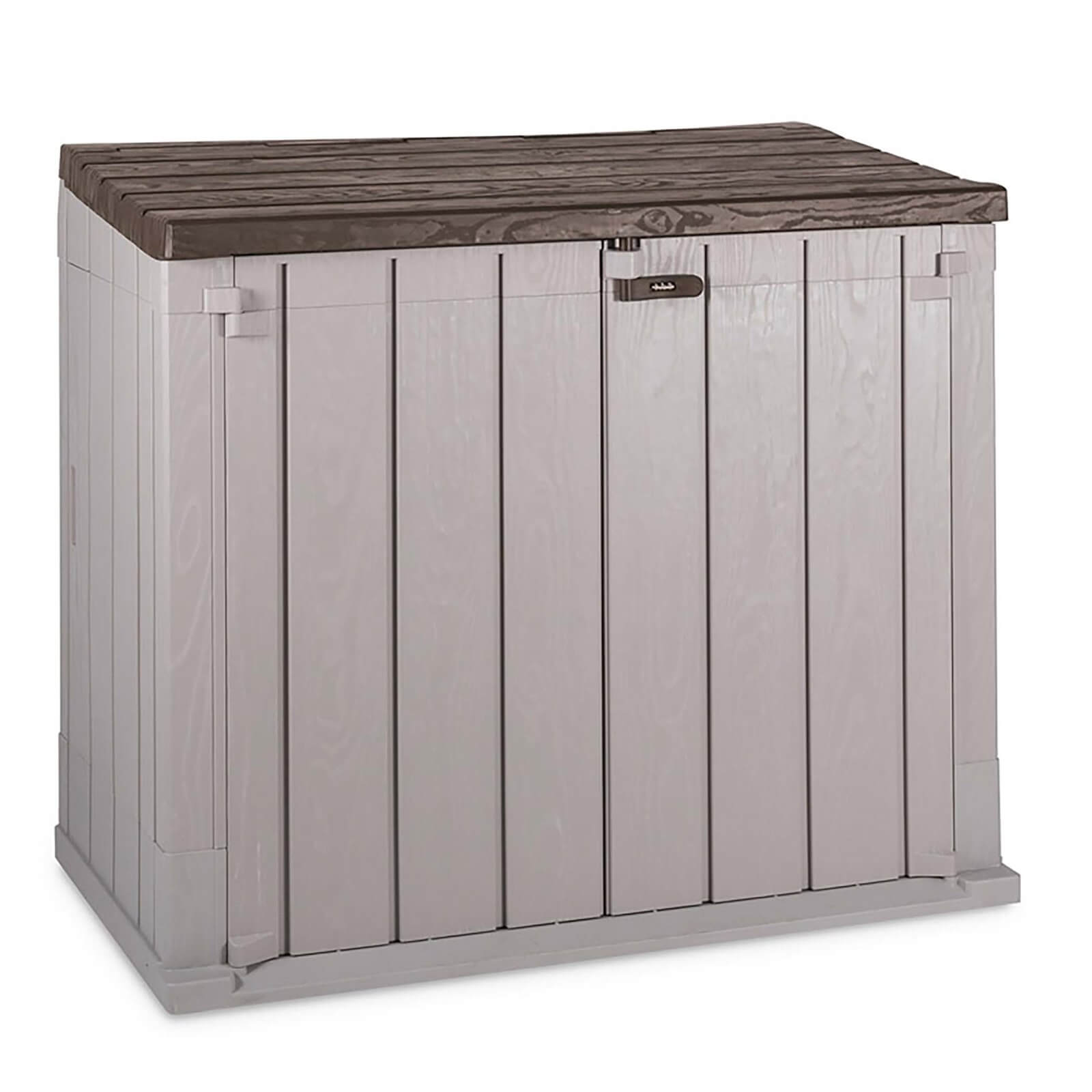 Toomax Stora Way 842L Garden Storage Box in Taupe Grey Homebase