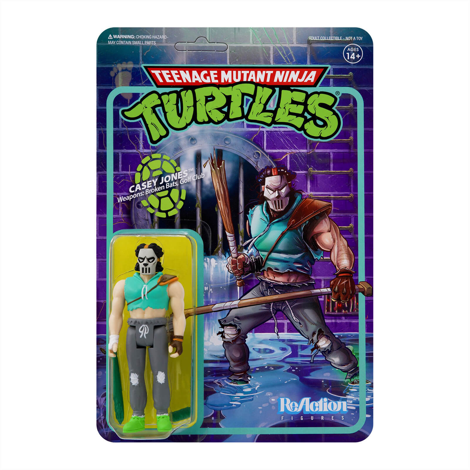 Super7 Teenage Mutant Ninja Turtles Reaction Figure Casey Jones Merchandise Zavvi Us