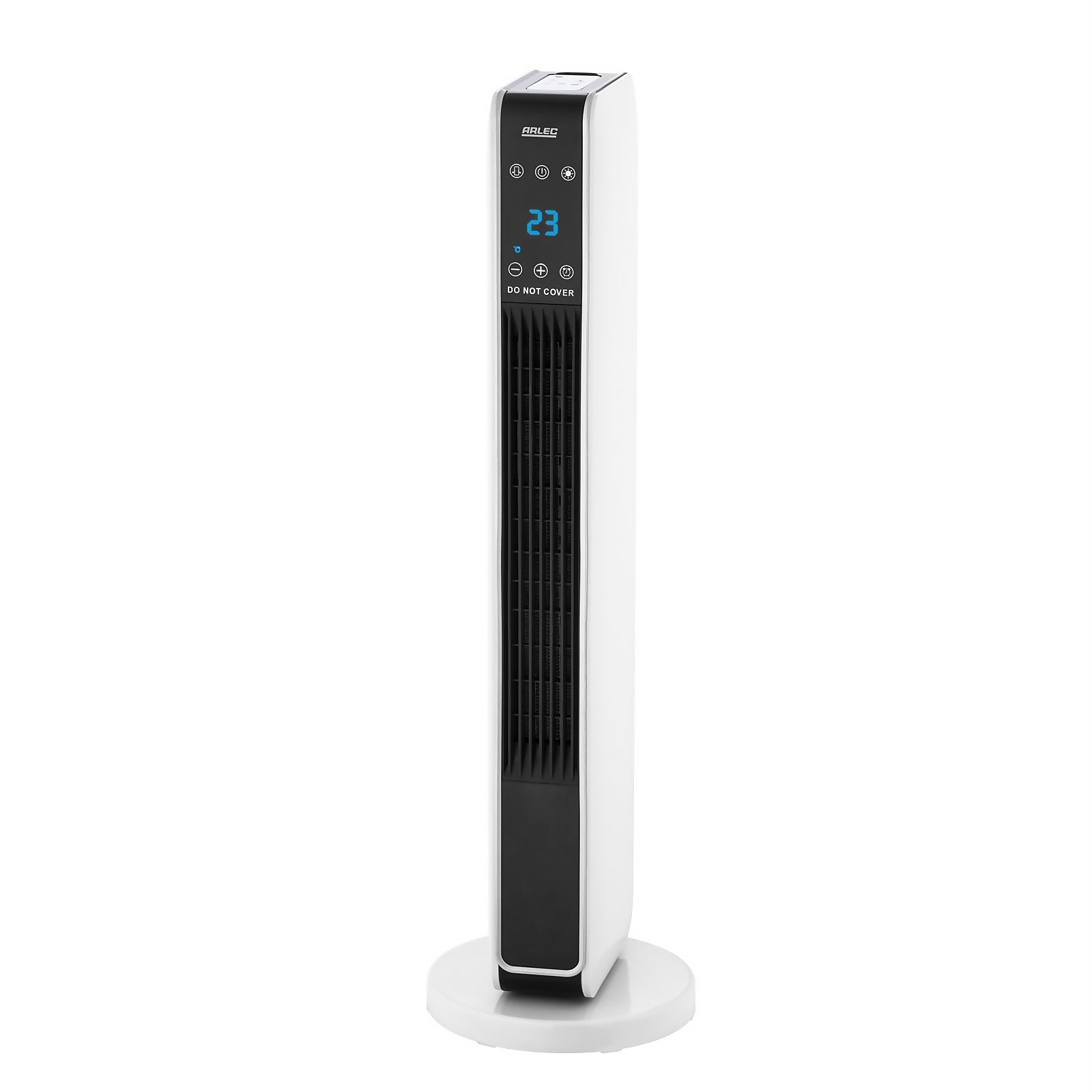 2200w Ceramic 73cm Osc Tower Heater with Adjustable Thermostat White