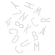 Design Letters Letterbox for Message Board - Large - White