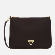 Guess Women's Did I Say 90s? Flat Top Zip Pouch - Black