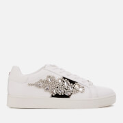 carvela trainers black glitter