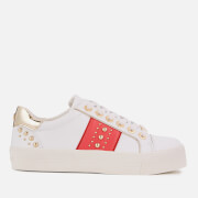carvela trainers black glitter