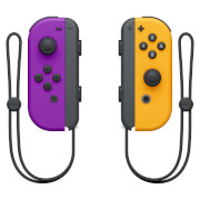 Nintendo Switch Neon Purple Joy-Con (L) and Neon Orange Joy-Con (R) Controller Set