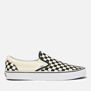 black and white slip on trainers