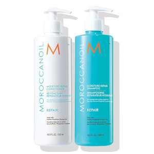 Moroccanoil Moisture Repair Shampoo & Conditioner Duo (2x500ml) (Worth £69.40)