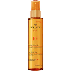 NUXE Sun Tanning Oil Face and Body SPF 10 (150ml) - Exclusive