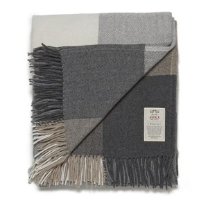 Avoca Cashmere Blend Rome Throw - Grey - 142 x 183cm