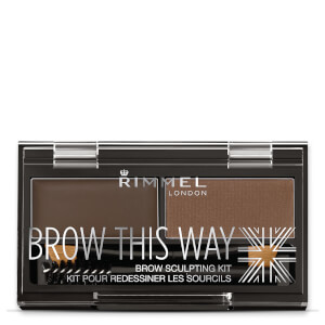 Rimmel Brow This Way Eyebrow Kit - набор для бровей темно-коричневый