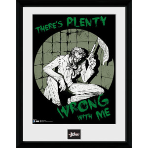 DC Comics Batman Comic Joker Plenty Wrong - Framed Photographic - 16 x 12inch