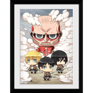 Attack on Titan Chibi Group - 16x12 Framed Photographic