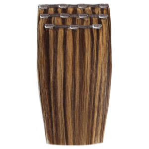 Extensions de cheveux à clip Deluxe 18 pouces de Beauty Works - Blondette 4/27