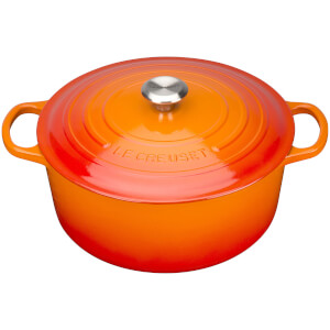Le Creuset Signature Cast Iron Round Casserole Dish 20cm - Volcanic