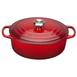 Le Creuset Signature Cast Iron Oval Casserole Dish - Cerise