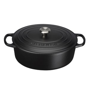 Le Creuset Signature Cast Iron Oval Casserole Dish 27cm - Satin Black