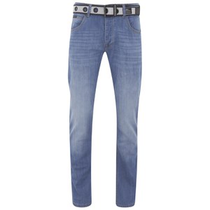 Crosshatch Mens Valerian Jeans - Light Wash
