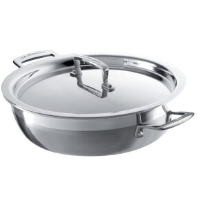 Le Creuset 3-Ply Stainless Steel Shallow Casserole Dish - 24cm