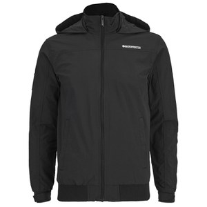 Crosshatch Mens Reflector Zip Through Jacket - Black