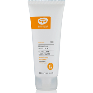 Green People Sun Lotion SPF15 With Sun Tan Accelerator - Travel Size (100ml)