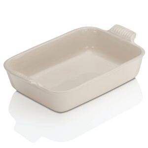 Le Creuset Stoneware Medium Heritage Rectangular Roasting Dish 26cm - Almond