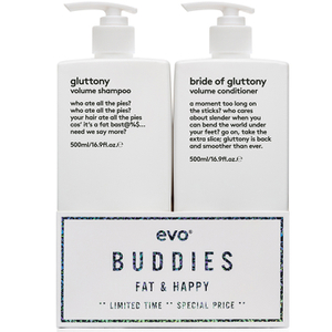 Evo Buddies 'Fat & Happy' Shampoo and Conditioner Duo