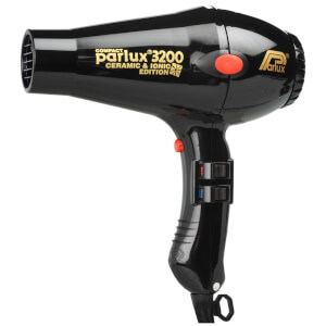 Parlux 3200 Compact Ceramic & Ionic Hair Dryer 1900W - Black
