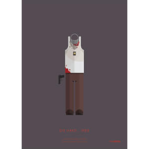 Die Hard Costume Art Print - 14 x 11