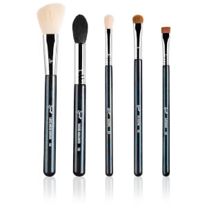 Sigma Nightlife Brush Set zestaw pędzli z brokatowymi uchwytami (limitowana edycja)