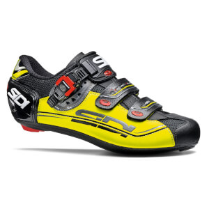 Sidi Genius 7 Mega Road Shoes - Black/Yellow Fluo/Black