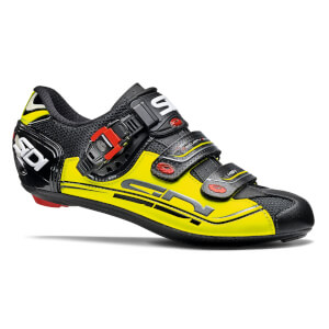 Sidi Genius 7 Road Shoes - Black/Yellow Fluo/Black