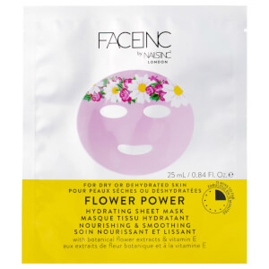 FACEINC by nails inc. Flower Power Hydrating Sheet Mask - Nourishing and Smoothing